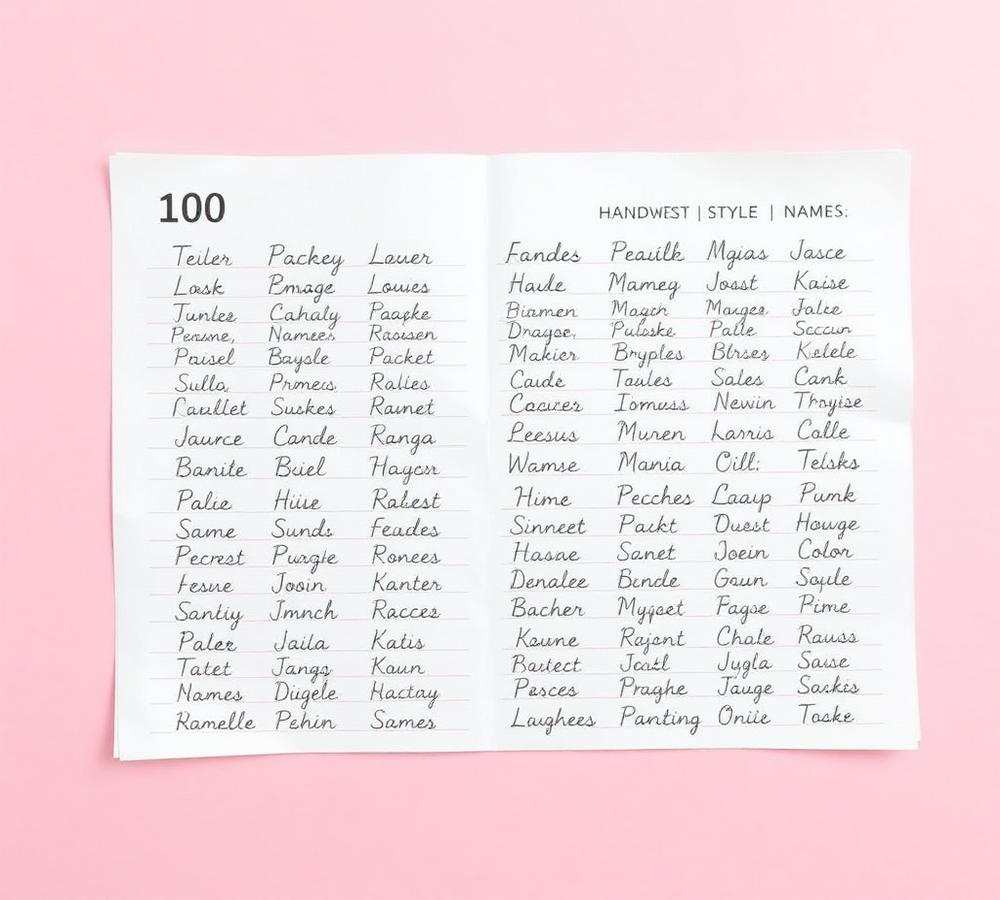 Sheet with 100+ editable names